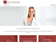 Tablet Screenshot of praxissauerzweig.de